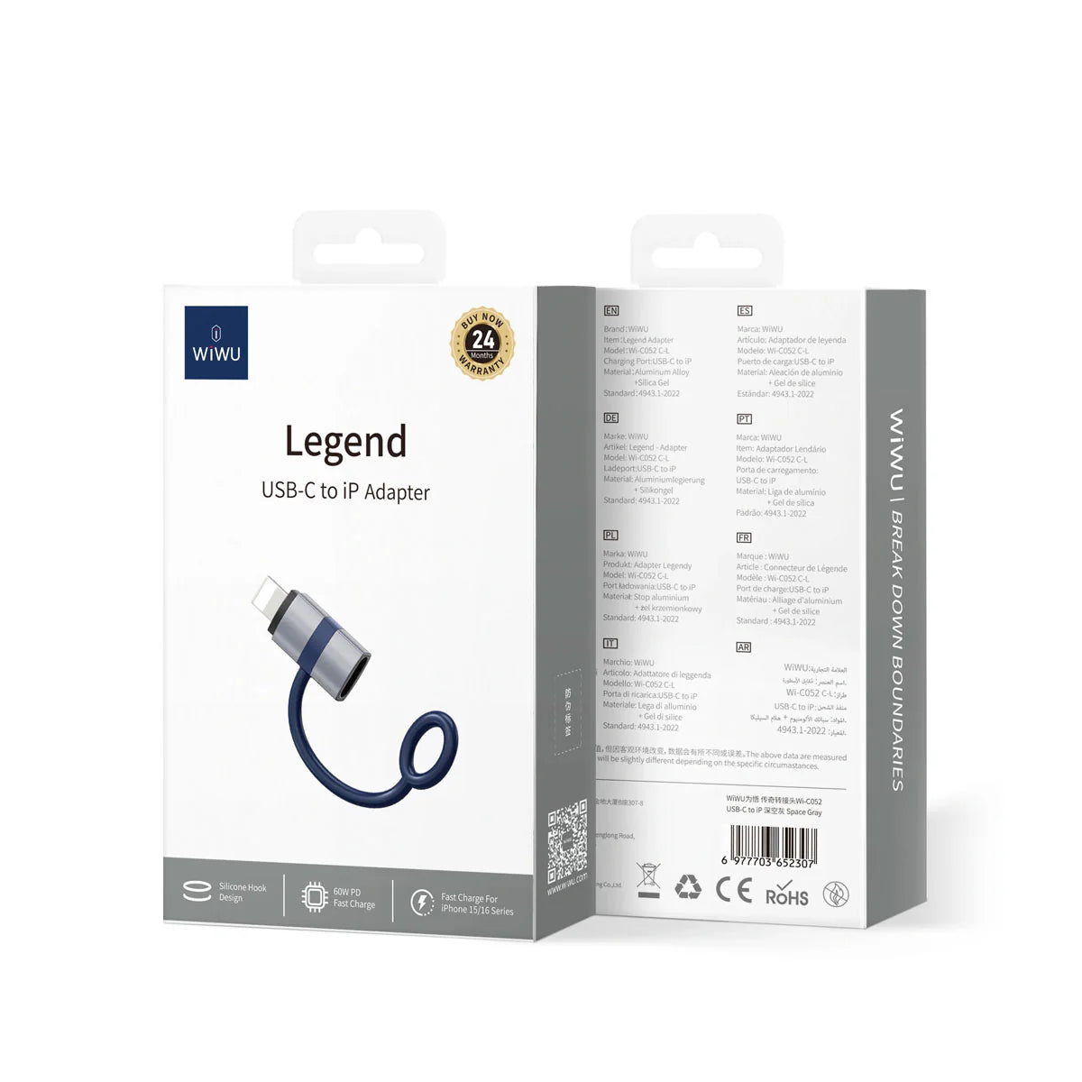 Wiwu USB-C to Lightning Adapter - Wi-C052 Wiwu USB-C to Lightning Adapter - Wi-C052